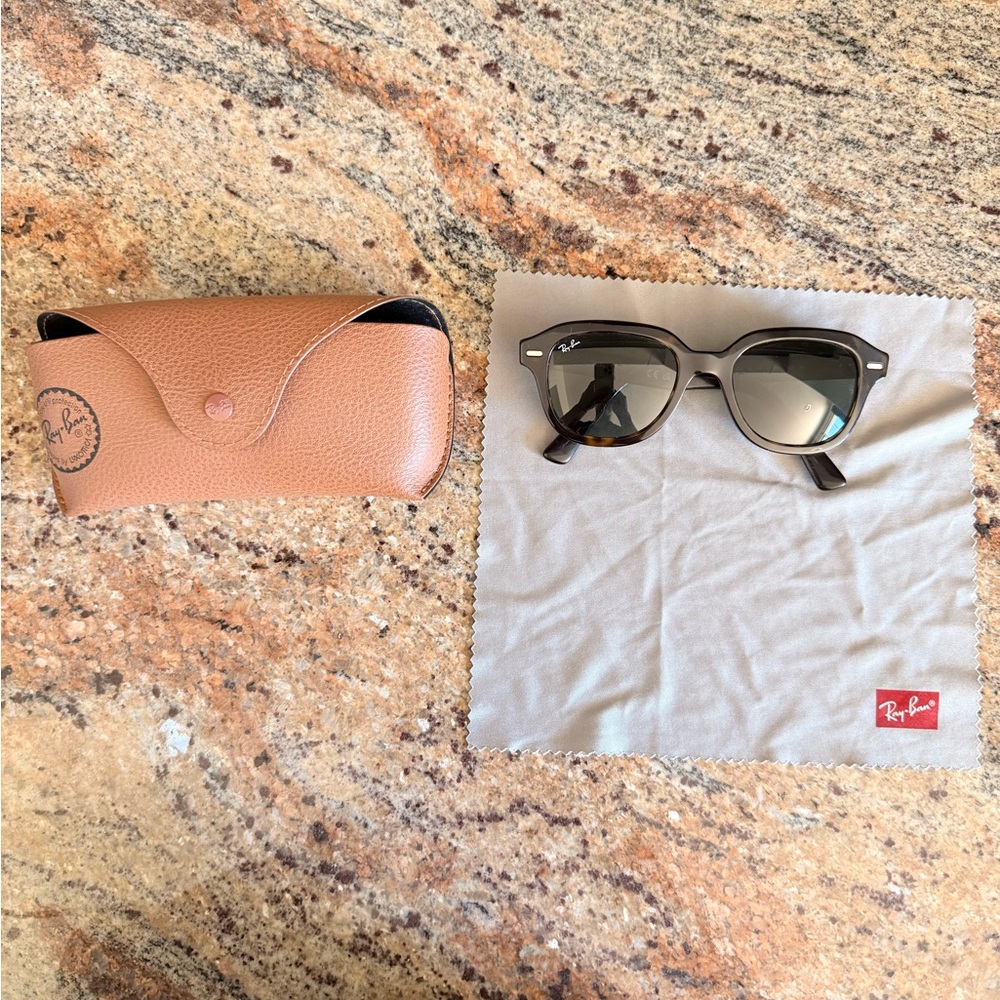 Ray-Ban ERIK Sunglasses with Brown Case